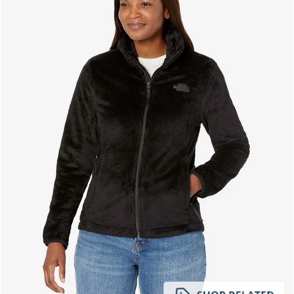 Black North Face Zip Up Jacket 🖤🐝